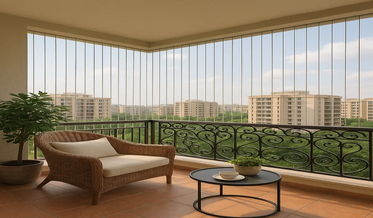 invisible grill for balconies